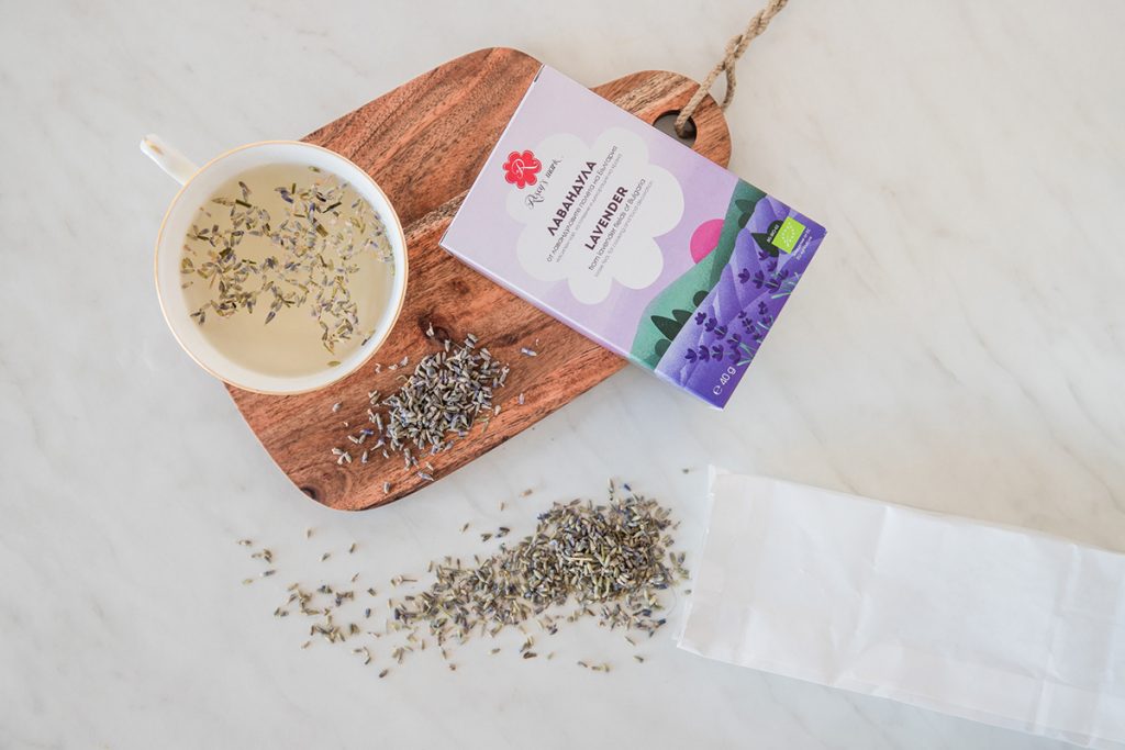 Lavender tea for relaxation