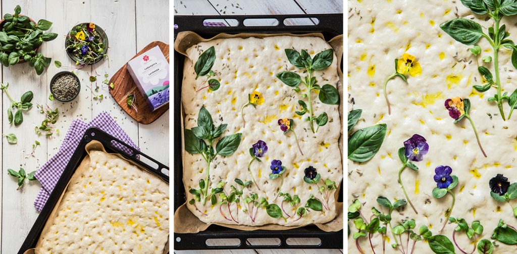 lavender focaccia recipe step by step