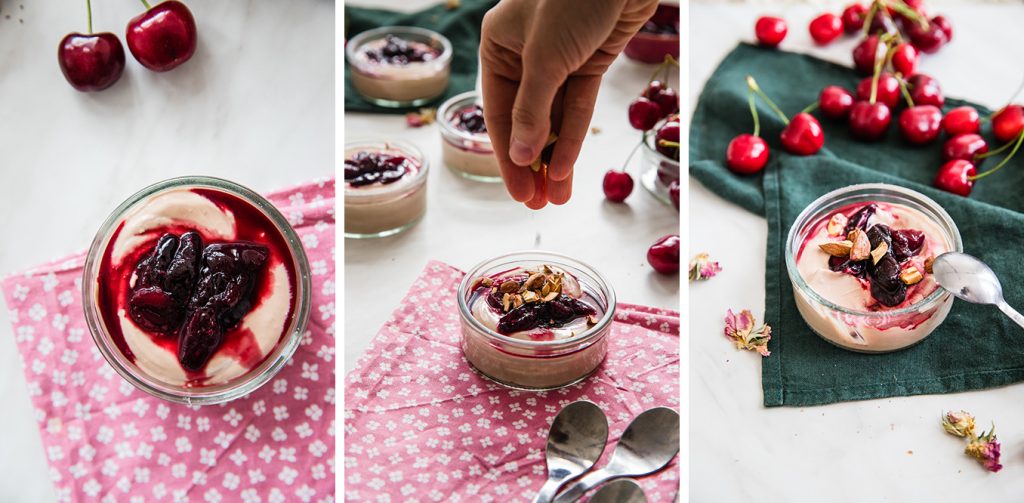Mousse cherry rose chocolate-step by step-4-5-6