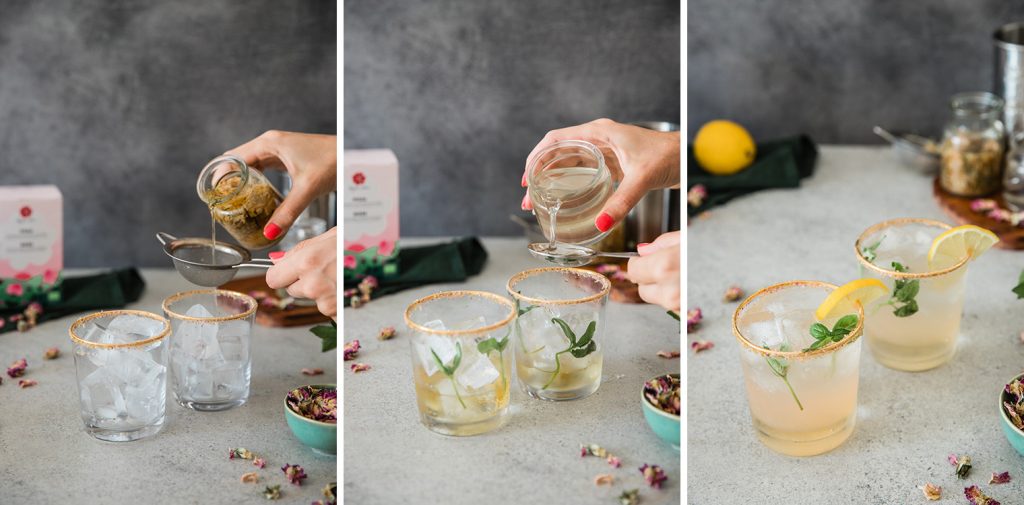 DIY rose infused gin