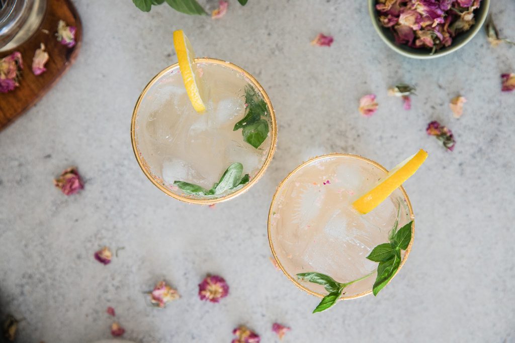 Rose Gin Infusion cocktails