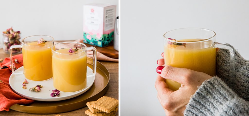 masala chai with rose - diy
