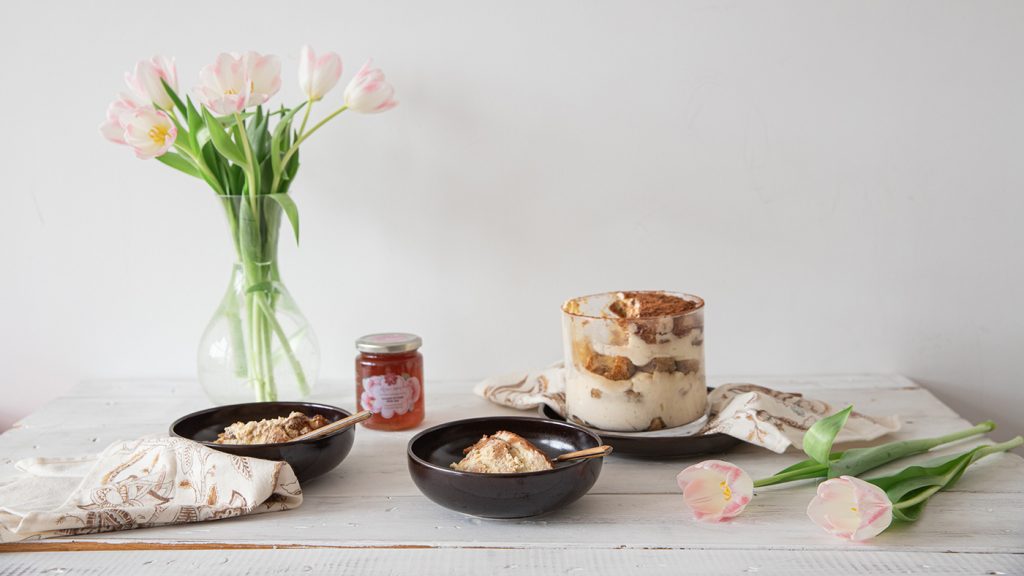 Tiramisu with rose jam recipe
