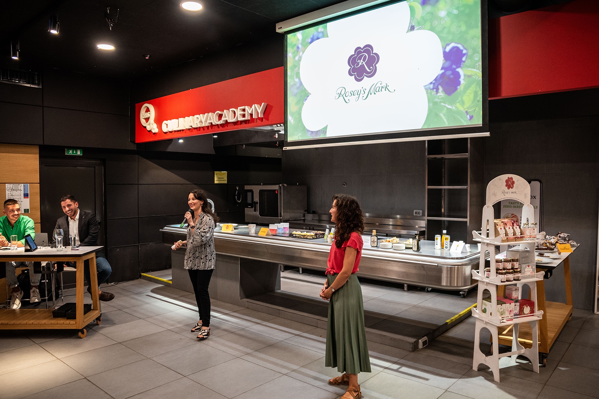 Rosey's Mark pitching presentation during Future Verticals Demo Day