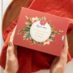 Roses for Christmas - tea and jam set
